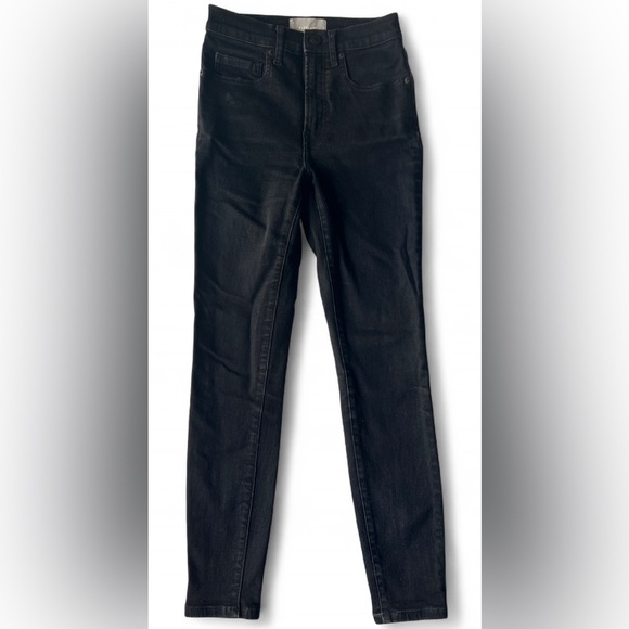 Everlane Womens Black High Rise Cotton Emo Punk Casual Skinny Jeans 26 Regular - Picture 1 of 12